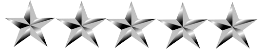 Image of 5 silver stars